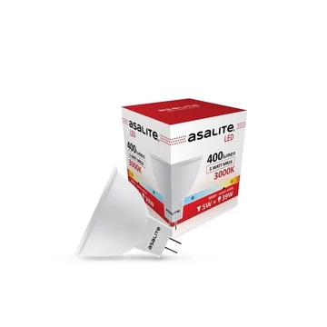 Asalite LED Izzó MR16 spot 12V 5W 3000K (400 lumen) (ASAL0232)