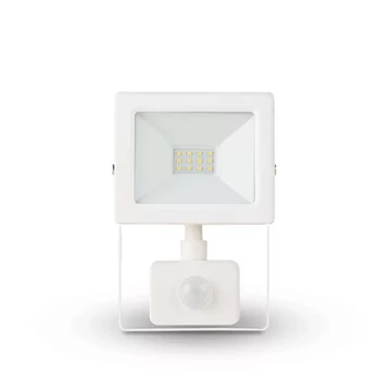 Asalite LED Fehér Reflektor Slim 10W 4500K (900 lumen) + Mozgásérzékelő Szenzor (ASAL0291)