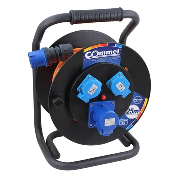 COMMEL Kábeldob PL Marinflex 3G1,5/25m - (Marinko) - PVC, 1f., (komb.) IP44 (200-398)