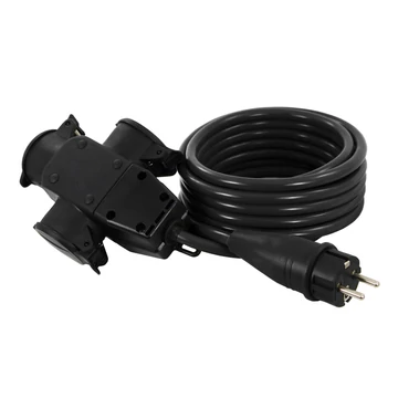 COMMEL Ipari Hosszabbító kábel 3-as dugaljzattal 16A 250V IP44 H07RN-F 3G1,5 / 20m (220-403)
