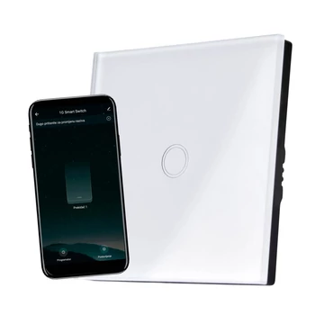 COMMEL WiFi-s okos kapcsoló, 1 csat., érintős, 100 / 800W, 2,4GHz, 802.11b/g/n (265-501)