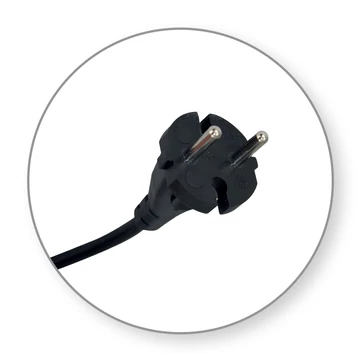 COMMEL Szerelt kábel (szerelhető vezeték) szerszámokhoz, fekete, H05NR-F 2x1/2m (272-501)