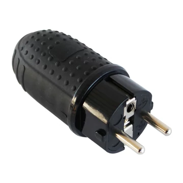 COMMEL Csatlakozó földelt dugvilla 16A 250V, gumi ergonómikus felülettel (290-302)