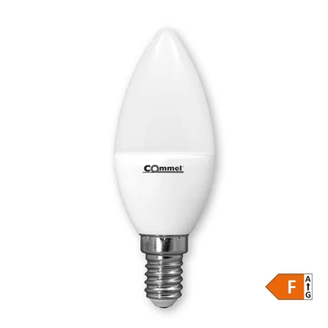 COMMEL LED izzó E14, 8W, 806 lm, C37 gyertya, 6500 K (305-932)