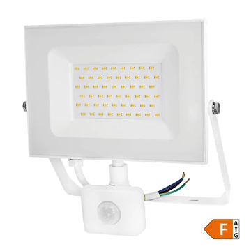 COMMEL LED reflektor Economy Line 50W, mozg.érz., 4000K, 4250lm, IP44, fehér (307-159)