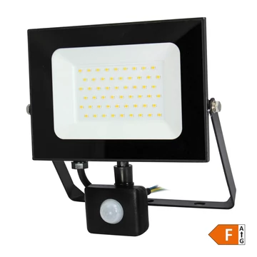 COMMEL LED reflektor Economy Line 50W, mozg.érz., 6500K, 4250lm, IP44, fekete (307-304)
