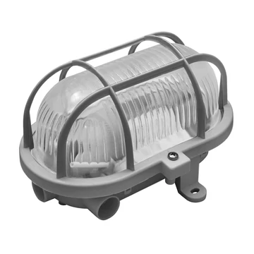 COMMEL Hajólámpa, ovál E27 230V 60W, szürke (331-113)