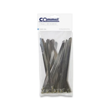 COMMEL Kábelkötegelő, acél 7,9 x 200 mm, 25 db/cs (365-183)