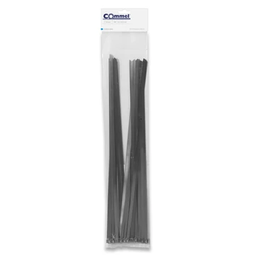 COMMEL Kábelkötegelő, acél 7,9 x 500 mm, 25 db/cs (365-184)