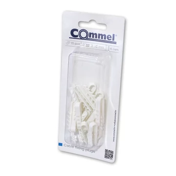 COMMEL Kábelrögzítő tipli, 3-6mm - 15db/csomag (365-311)