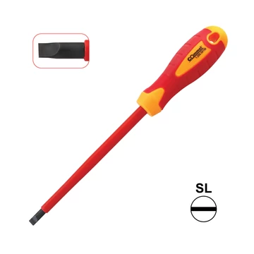 COMMEL VDE Lapos csavarhúzó, SL 6,5x150mm, szigetelt, 1000V (370-206)