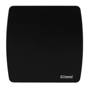 COMMEL Elszívó ventilátor, golyóscsapágyas, 100mm, 12W, 95m3/h, fekete (420-203)
