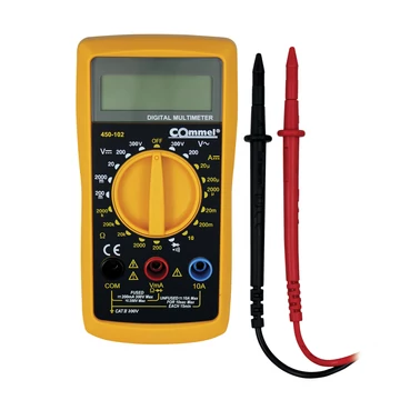 COMMEL Digitális multiméter, 3,5 digites LCD, max. 300V AC/DC, szakadásvizsg. (450-102)