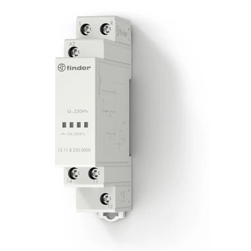 FINDER Impulzusrelé, segélyhívó / vészjelző - nyugtázó relé, 230VAC, 1 v. (131182300000) (13.11.8.230.0000)