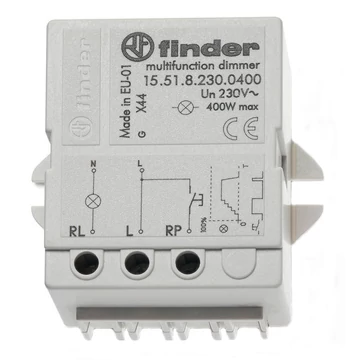 FINDER Dimmelhető elektronikus relé, 230VAC, 400W, 1 záró (Impulzus relé) (155182300400) (15.51.8.230.0400)