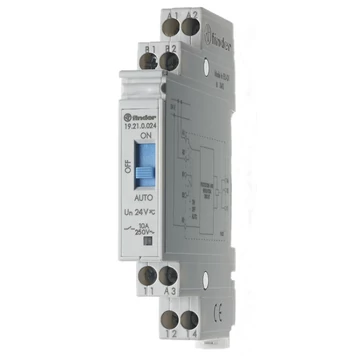 FINDER Auto-KI-BE-relé, 10A, 1-v, csavaros, 24VAC, 24VDC, monostabil, IP20 (192100240000) (19.21.0.024.0000)