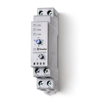 FINDER Analóg kimeneti modul jeladó, 0 - 10 V, LED-es állapotjelzés a százalékos értékekhez, 24 V AC/DC (195000240000) (19.50.0.024.0000)