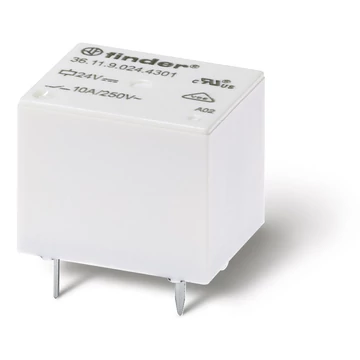 FINDER Printrelé, 1 záróérintkező, 10A (361190244301) (36.11.9.024.4301)