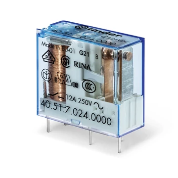 FINDER Miniatűr printrelé, 1 váltóérintkező, 10A (405170240000) (40.51.7.024.0000)