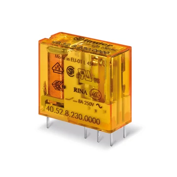FINDER Miniatűr printrelé, 2 váltóérintkező, 8A (405282300000) (40.52.8.230.0000)