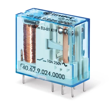 FINDER Miniatűr printrelé, 2 váltóérintkező, 10A (406290240000) (40.62.9.024.0000)