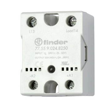 FINDER SSR Relé, 50A/(24...240) VAC (775590248250) (77.55.9.024.8250)