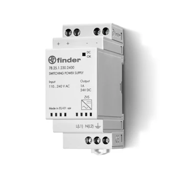 FINDER Tápegység, 110-240VAC vagy 220 V DC, kimenet: 25 W, 24 V DC, IP20 (782512302400) (78.25.1.230.2400)