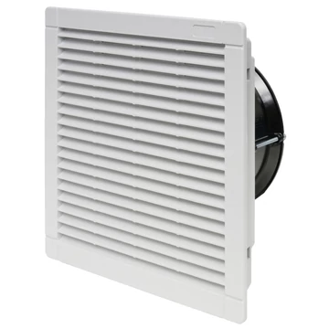 FINDER Ventilátor beép. szűrővel kapcsolószekrényhez, 24VDC, 230m3/h, 26W, 250mm (7F5090244230) (7F.50.9.024.4230)