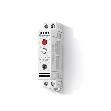 FINDER Termosztát + higrosztát, 10-60°C, 10A, 250V záró (7T5102304360) (7T.51.0.230.4360)