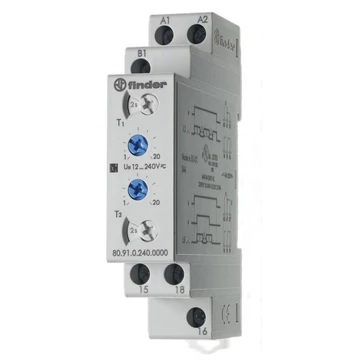 FINDER Aszimmetrikus ütemadó, 16A, 12-240V/AC/DC 1v.é., moduláris (809102400000) (80.91.0.240.0000)