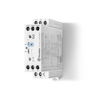 FINDER Időrelé, multifunkc., 24-240V/AC/DC, 0,05s-10nap, 2váltó (835202400000) (83.52.0.240.0000)
