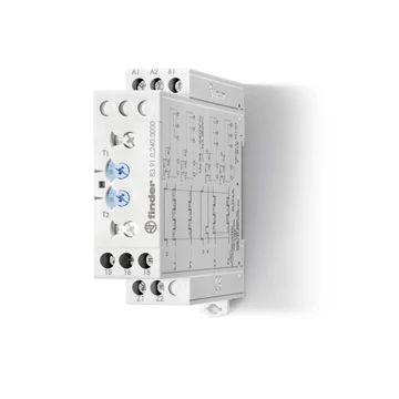 FINDER Időrelé, asszim. Ütemadórelé, 24-240V/AC/DC, 0,05s-10nap, 1vál. (839102400000) (83.91.0.240.0000)