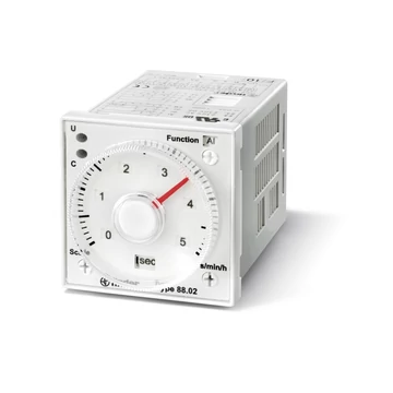 FINDER Homloklapra szerelhető időrelé, multifunkc., 24-240V/AC/DC, 0-100h, 7 funkc. (880202300002) (88.02.0.230.0002)