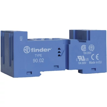 FINDER Relé foglalat, 8é 60.12 reléhez sínre csav. bekötés, kék (9002) (90.02)