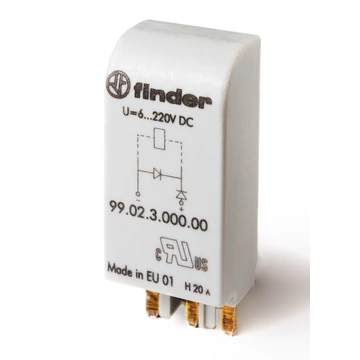 FINDER EMC-modul: védődióda (relé dióda modul) (9902300000) (99.02.3.000.00)