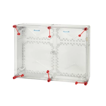 HENSEL Mi 0600-CS Üres szekrény modul, átlátszó fedéllel és takarólappal, 600x450x170mm (1092006)
