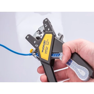 JOKARI Quadro Plus Multifunkciós kábelcsupaszító, 0.5 - 2.5mm² / AWG 20-14 (J62000)