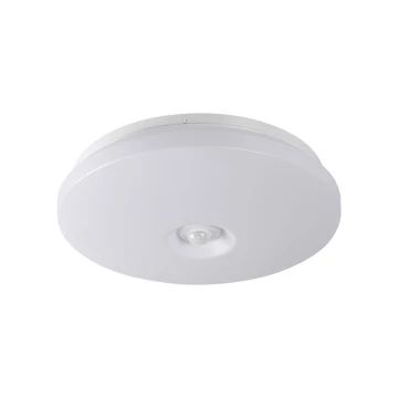KANLUX FOGLER E 12W NW Mennyezeti LED lámpa mozgásérzékelővel, 12W, 4000K, 1000lm, IP20, fehér (18122)