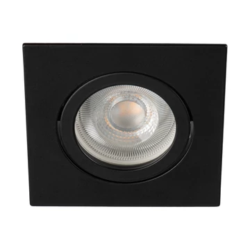 KANLUX DALLA DTL-B Dekorációs keret, 82x82mm, 12 AC; 12 DC; 220-240 AC, max 10W, Gx5,3/GU10, fekete (22434)