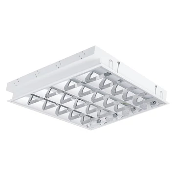 KANLUX REGIS 4LED 418 PT Süllyesztett tükrös lámpatest T8, 4X18W, 625x595x78mm, fehér (22673)