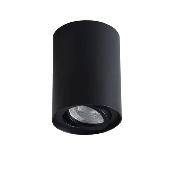 KANLUX BORD XS DLP-50-B Mennyezeti spot lámpatest, GU10, max 10W, PAR16 LED, Ø80x115mm, fekete (25478)