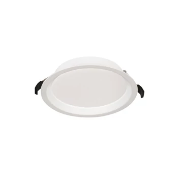KANLUX TIBERI CCT 15-21W-W Süllyesztett lámpatest, max 21W, 3000/3500/4000K, 2090(WW) /2310(WN) /2220(NW) lm, Ø185x36mm, IP44/20, fehér, Táp: 26384, 26386 (26381)