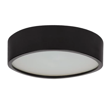 KANLUX JASMIN 370-B Mennyezeti lámpa, E27, fa kerettel, 2 x max 20W, Ø375x77mm, IP20, fekete (29208)