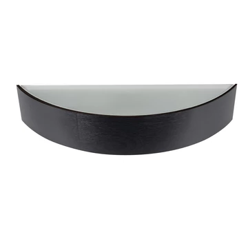 KANLUX JASMIN B-W Fali lámpatest, E27, fa kerettel, max 20W, 407x116x76mm, IP20, fekete (29209)