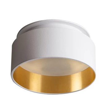 KANLUX GOVIK DSO-W/G Süllyesztett dekorációs keret, Gx5,3/GU10, max 10W, Ø80x60mm, IP20, fehér / arany (29231)