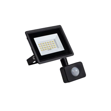 KANLUX GRUN NV LED-20-B-SE LED-es reflektor mozgásérzékelővel, Miledo, 20W, 4000K, 1700lm, 171x117x54mm, IP44, fekete (31398)