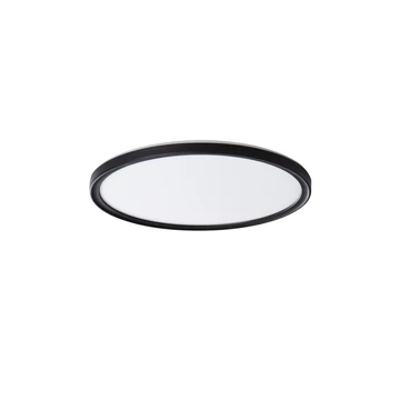 KANLUX AZPO LED 11,8W-NW-O-B Mennyezeti LED lámpa, Miledo, CCT, 11.8W, 4000K, 1260lm, Ø225x28mm, IP54, fekete (31501)