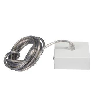 KANLUX ALIN CORD SQ 1F-W Profil lámpatest tartozék, tápcsatlakozó, 81x81x31mm, fehér (32534)
