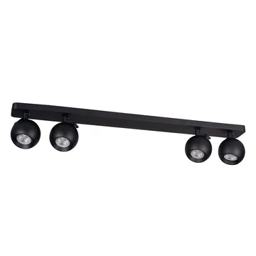 KANLUX GALOBA EL-4I B Fali-mennyezeti lámpatest, GU10, 4 x max 35W, PAR16, 140x80x780mm, fekete (33681)