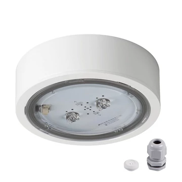 KANLUX ITECH F2 105MSTW Vészvilágító LED lámpatest, Ø170x66,5mm, IP65, fehér (33824)